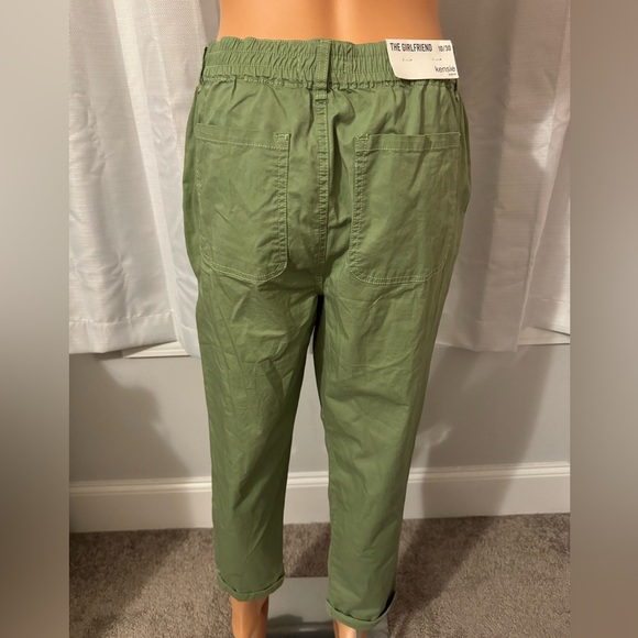 Great Kenzie size 10 green drawstring cuffed cropped pants - Picture 6 of 6
